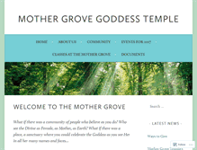 Tablet Screenshot of mothergrove.org